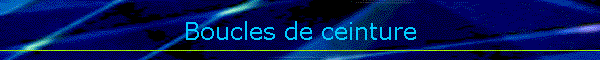 Boucles de ceinture